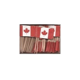 Box of 100 CA Canada Toothpick Flags Dinner Flags Food Flags Flag Pick