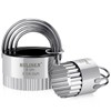 HULISEN Biscuit Cutter Set (5 Pieces/Set), Stainless Steel Round Biscuit