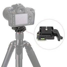 Topiky Quick Release Plate, Universal Quick Change Board Clamp Made of Aluminium Alloy 1/4 Inch 3/8 Inch Bracket for Camera Tripod Ball Head, DSLR, Mirrorless Camera