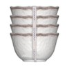 Le Cadeaux Set of 4 Desert Bowls Rustica White, 5