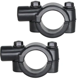 Amavoler 10mm 7/8" Handlebar Mirror Mount Holder Clamp Adaptor Thread Black Fit for Motorcycles ATV Scooter.2Pcs. (10mm 7/8")