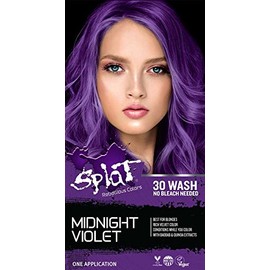 Splat Midnight Violet | 30 Wash No Bleach Semi-Perm Hair Dye | Vegan & Cruelty Free