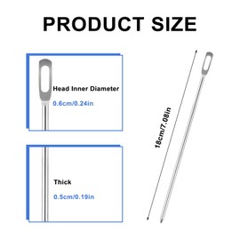 Quick & Easy Drawstring Threader Tool, Drawstring Puller Tool Easy Pull Threading Drawstring Replacement Needle for Sweatpants Shorts Jackets Swim Trunks Pants(Point Head Style)