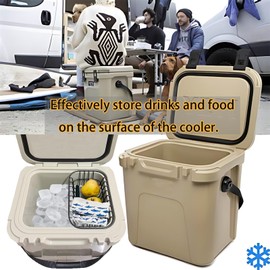 Cooler Basket Compatible with YETI Roadie 24, Dry Goods Wire Cooler Rack Storage Will Keep Smaller Items Dry and Stay Goods High for Roadie 24 Ice Chest Good to Hold Fruit