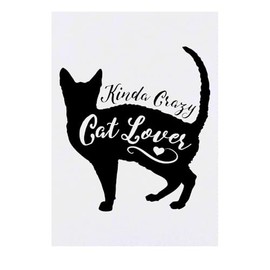 'Crazy Cat Lover' Temporary Tattoo - Water Resistant, Skin-Safe, Non-Toxic Transfer (TO00074593)