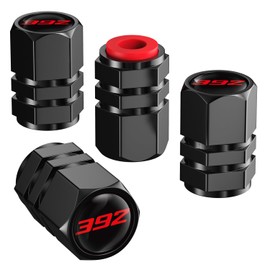 Annloysky 4PCS Tire Valve Stem Caps to Dodge Challenger Durango SRT 392 Auto Accessories, Aluminum Tire Valve Cap Set, Corrosion Resistant, Universal Stem Covers for Cars Trucks Motorcycles SUVs Bikes