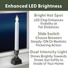 612 Vermont LED Electric Window Candles with Bright Hot Spot,
