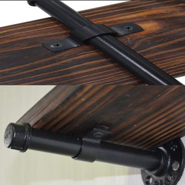 AUSENNA black U-Bracket Carbon steel clamp Thickened pipe clamp u-shaped clip Metal dual hole DIY fasteners for pipe fixed Installation 6pcs (1/2 INCHES)