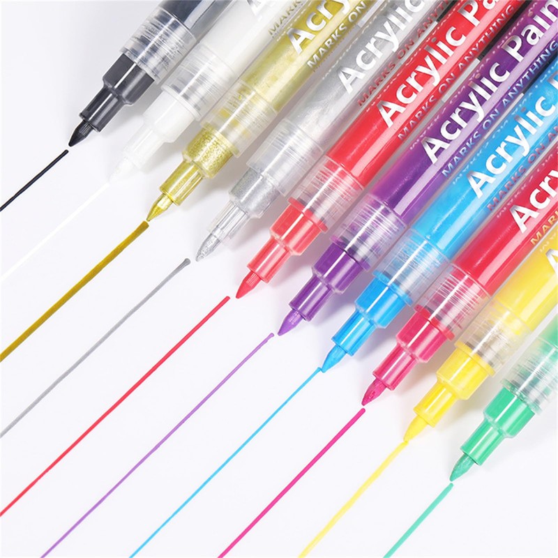 RoseFlower 18 Color 3D Nail Art Pens Set, Nail Art