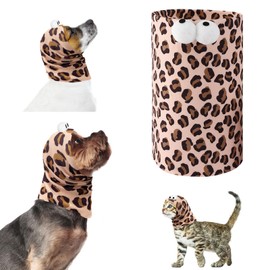 Yoolhamy Dog Snood Ear Muffs Hearing Protection for Dogs Noise Protection Pet Ear Flap Head Wrap Hoodie Neck and Ear Warmers for Dogs and Cats Bathing Grooming Reduction Noise