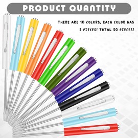 Lothee 50 Pcs 3.2 mm Mini Tops and Clips Slotted Magnetic Precision Screwdriver Head Pocket Tool for Mechanical Electrician Technician (Multicolored)