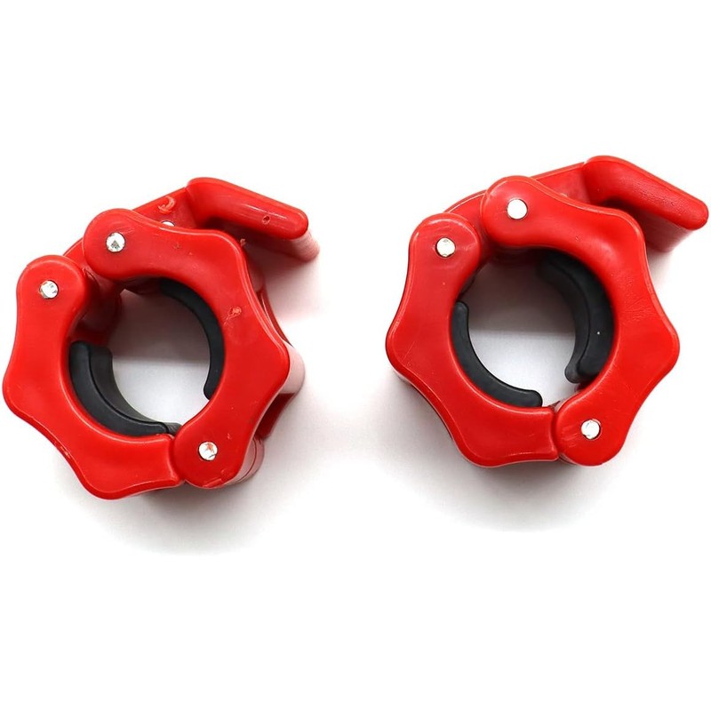 Tioamy Barbell Clamps Dumbbell Spinlock Collars Clips for Standard Weight