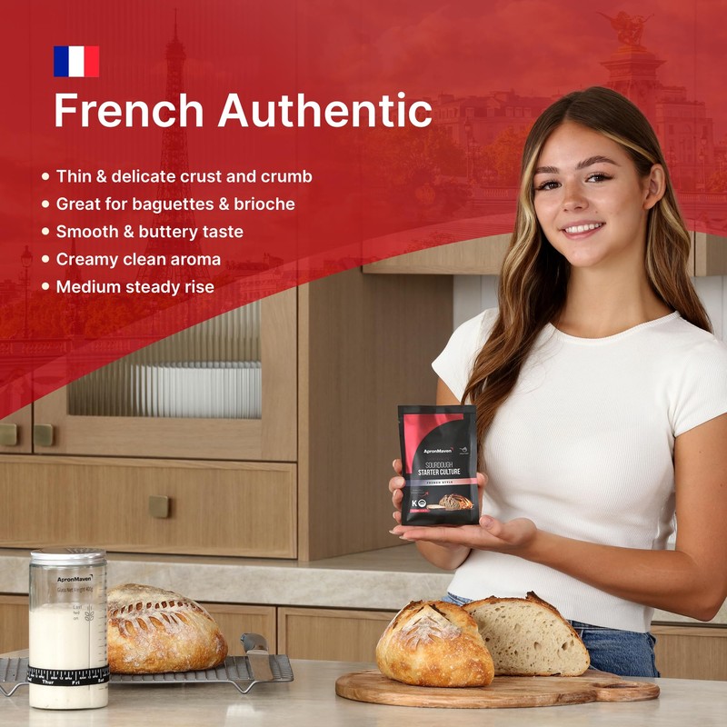 Apron Maven Premium Sourdough Starter Culture | French Style |
