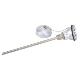 PT100 Temperature Probe, RTD PT100 Temperature Sensor Probe, Thermocouple Connection Head, Temperature Sensor for Controller - 1/2 Inch NPT Thread, Stainless Steel (Protecting Housing 200 mm)