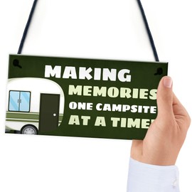 RED OCEAN Hanging Caravan Sign Home Decor Gift Caravan Accessories Friendship Gift