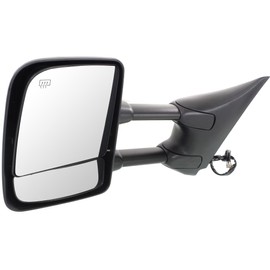 JC Whitney Driver Side Mirror Compatible with Nissan Titan 2004-2015 Power, Heated, Chrome, LE/SL Models JNS79CL
