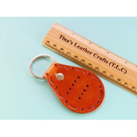 Inspirational Handmade Premium Quality Leather Keyring - Seize The Day Carpe Diem Keychain