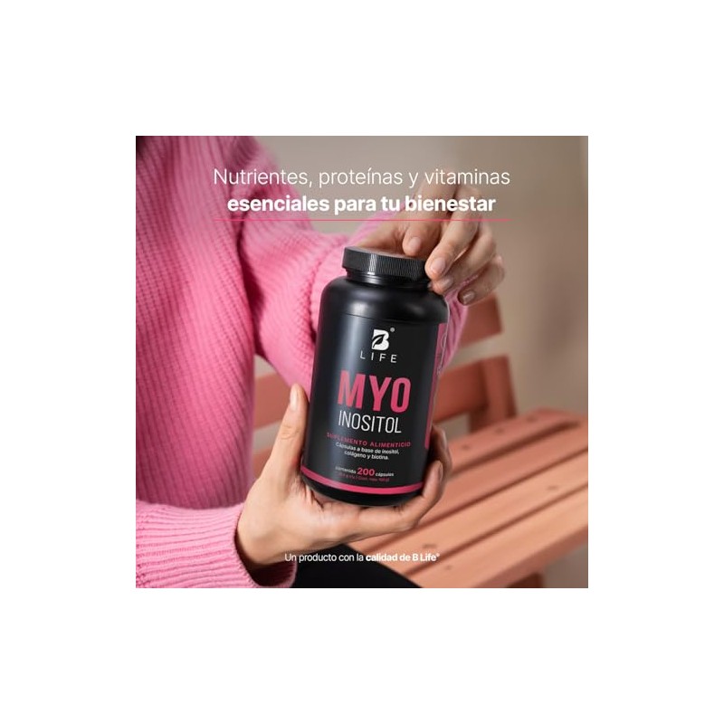 B Life Company | Inositol de 200 Cápsulas de 500