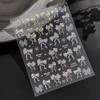 1 Sheet Spring Bow Nail Decal Holographic Bow Nail Decal