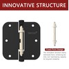 24 Pack Door Hinges 3.5'' Premium Stainless Steel Door Hinges
