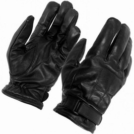 SecPro Cut Resistant Duty Gloves/Full Hand Multi-Purpose Protection Black Leather Tactical Gloves, Cut and Temperature Resistant, Motorcycle Gloves,Paint_Ball Air_Soft Gloves for Men and Women,Large