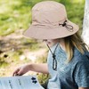 FveVqe Safari Hat, Bucket Hat with String, Waterproof Foldable Wide