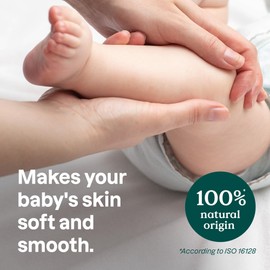 ATTITUDE ATTITUDE Plastic-Free Massage Oil Bar for Baby, EWG Verified, Dermatologically Tested, Made with Naturally Derived Ingredients, Vegan, Sweet Almond, 30 grams