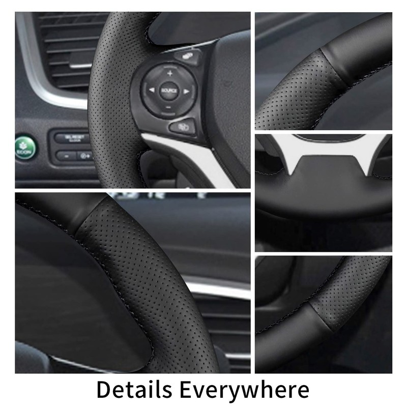 Yeolpise - Funda para volante con piel de microfibra para