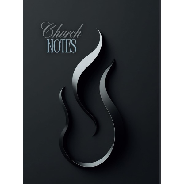 Church Notes for Men: Sermon Notebook with a Solid Black