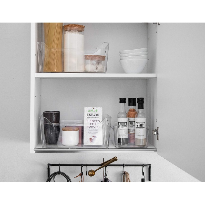 BINO | Plastic Organizer Bins, Large - 4 Pack |