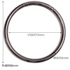 GOOHO Round Carabiner, Circle Carabiner, Outer Diameter 3.4 inches (86