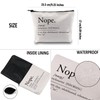 PYOUL Introvert Friend Gift Nope Definition Makeup Bag The Word