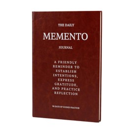 The Daily Memento Journal - 90 Day Guided Gratitude & Reflection Journal for Self Care, Mindfulness, Habit Tracking, and Personal Growth for Men & Women - THE SERENDIPITY WAY (Brown)