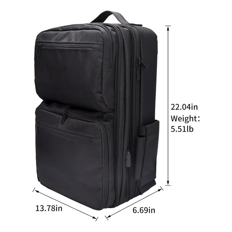 Mochila De Maquillaje Multifuncional Con Bandeja Y Divisores