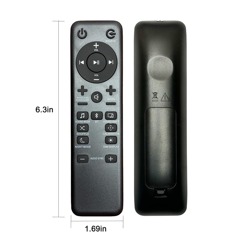 NPTWARCOT Replacement Remote Control Compatible with JBL Soundbar Bar 5.1