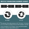 12pcs Bicycle Handlebar Shim Rubber Gasket 22.2/25.4mm to 31.8mm Bicycle