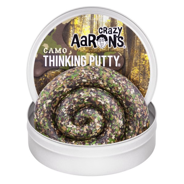 Crazy Aaron's Camo Trendsetter Putty - 4" Camouflage Putty (3.2 Ounces) - Non-Toxic, Never Dries Out