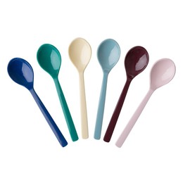 RICE Urban Colors Melamine Teaspoons Set of 6