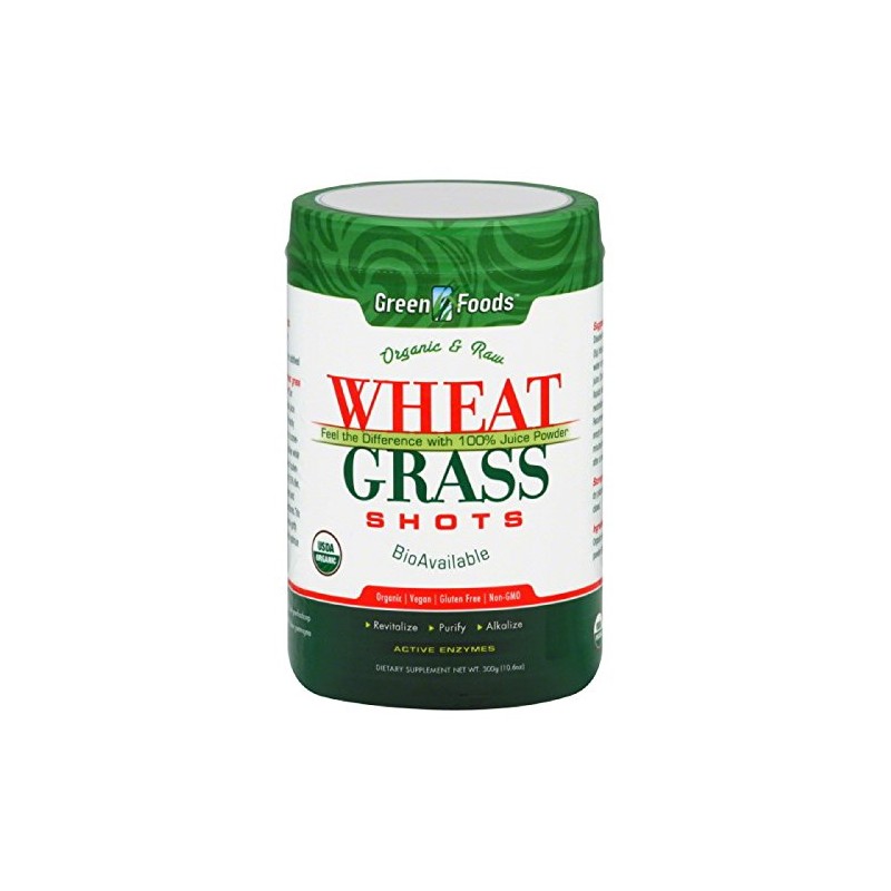 Green Foods Wheat Grass Shot 60srv Org2
