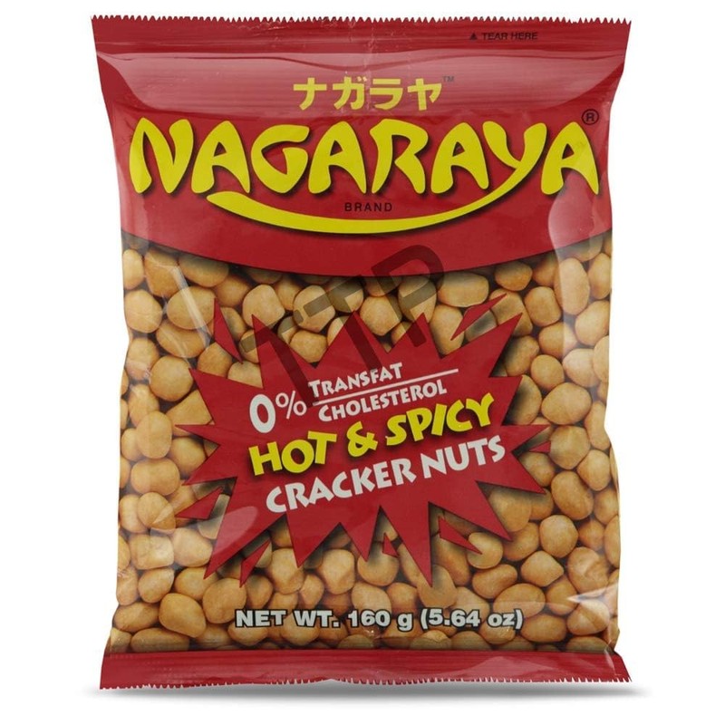 Nagaraya Cracker Nuts Hot n Spicy 5.64 Ounce Packages, Pack