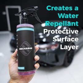HydroSilex Recharge Car Ceramic Coating - Wet/Dry Applied Protective Ultra Hydrophobic Ceramic Detail Spray Replaces Wax & Sealants - DIY Friendly Car Care Products 6 Months Of Protection - 16 Ounces