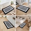 Pauwer Bathroom Rug Sets 3-Piece Shower Rugs with U-Shaped Contour
