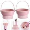 2 Pack Makeup Brush Cleaner Mat 3 in 1 Silicone