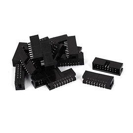 sourcing map 2.54mm Pitch 2x8 16-Pin Box Header IDC Socket Straight Connector 18pcs