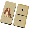 Azeeda 'Happy Basset Hound' Domino Set & Box (DM00052192)