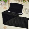 letsinstyle 4 Yard Black Pleated Trims, 1.8 Inch Wide Ruffled