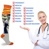 4 Pairs Compression Socks for Men and Women 20-30 mmHg