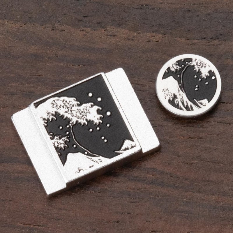 Kanagawa Wave Camera Hot Shoe Protective Cover Shutter Button for