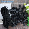 1 Stück Schwarz Elastische Schnur,Elastische Gummischnur Runde Dehnbare Schnur Mit