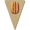 5 x 140mm 'American Hot Dog' Wooden Bunting Flags (BN00087637)